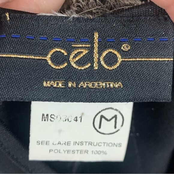 Celo Brown Flowy Raw Edge Snakeskin Print Ribbon Strip Dress M - Picture 12 of 14